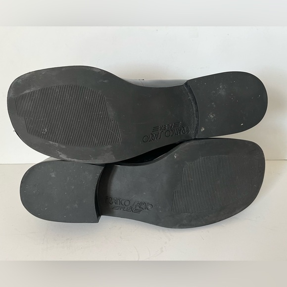 Franco Sarto Black Patent Leather Women Bocca Square Toe Loafer Slip On Size 7 - Picture 9 of 13